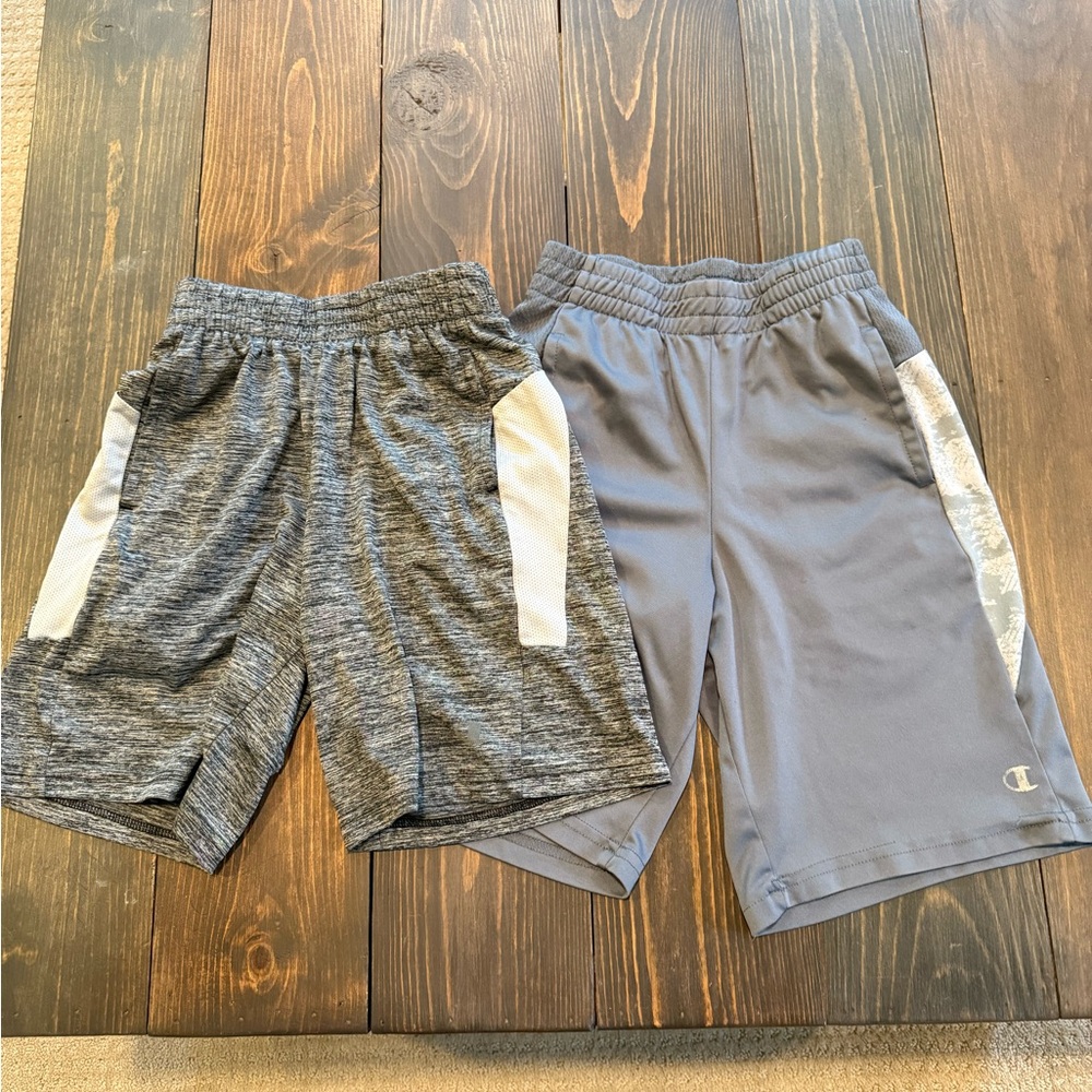 Champion Kids' Heather Gray and Light Gray Shorts